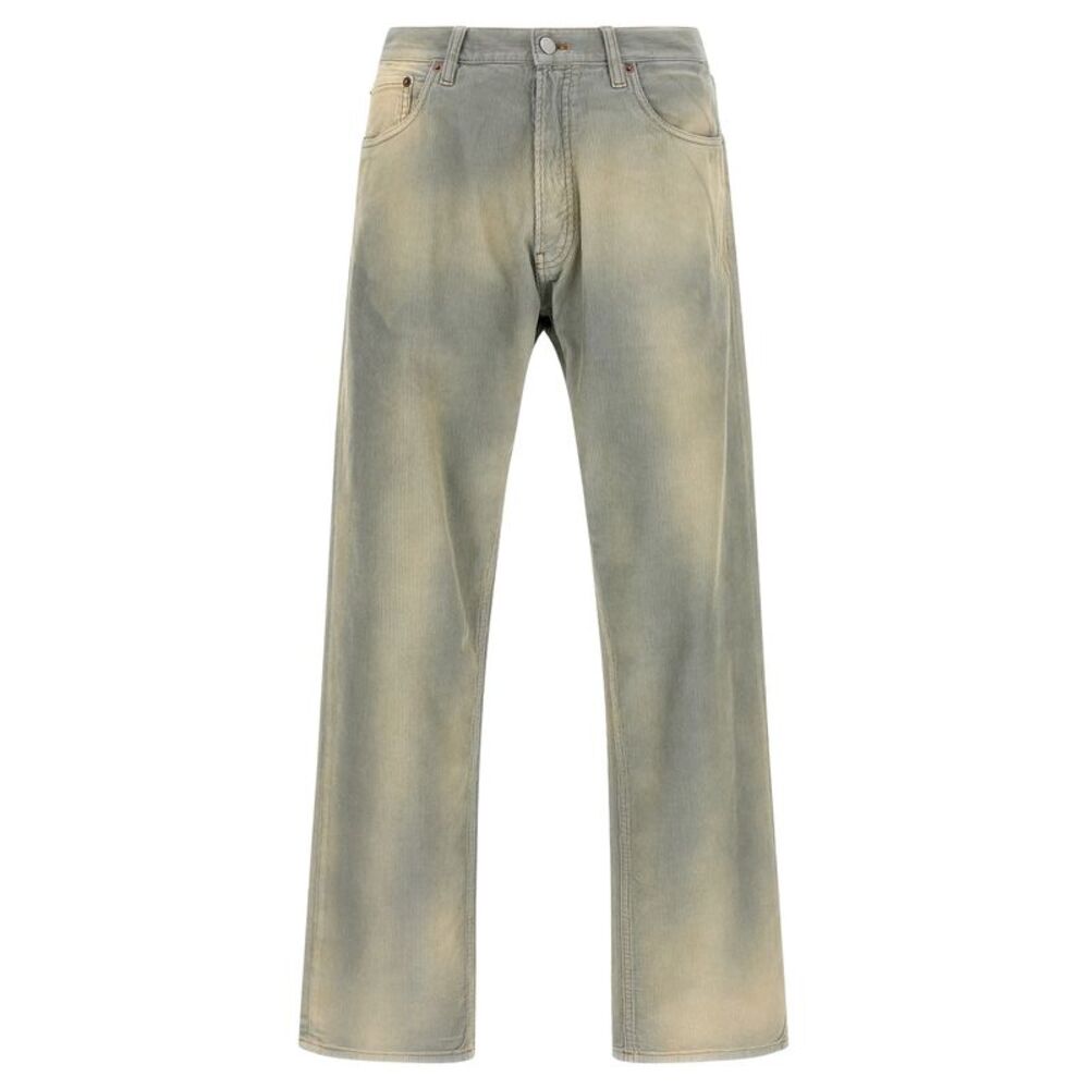 Prada Blue Cotton Casual Men's Pants